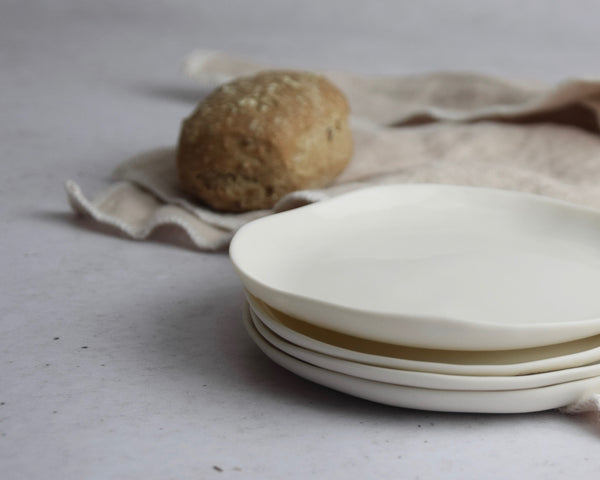 Bread plate, white porcelain | pre-order