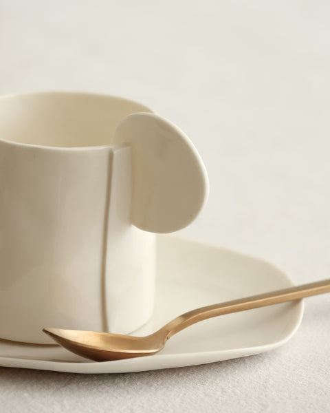 Tea or Coffee Cups, white porcelain | pre-order