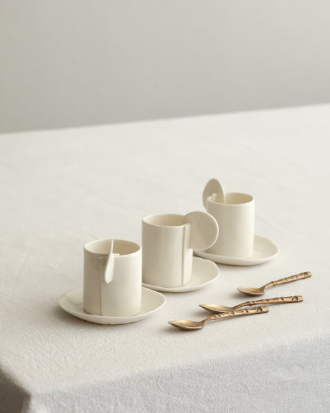 Tazzine da caffè, porcellana bianca | disponibilità immediata
