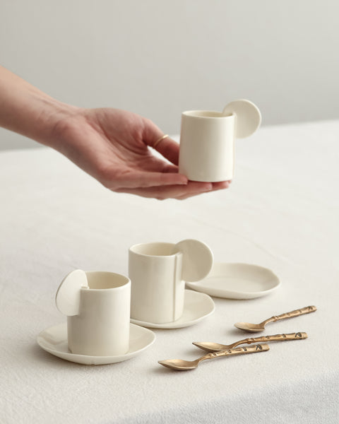 Tazzine da caffè, porcellana bianca | disponibilità immediata