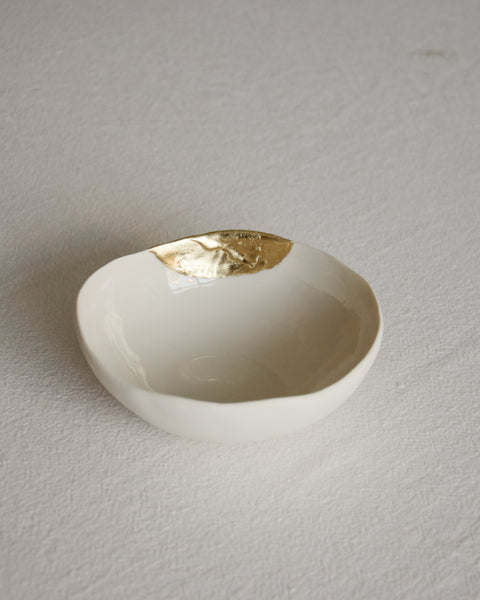 ciotolina con Kintsugi in foglia oro 22 carati | disponibilità immediata