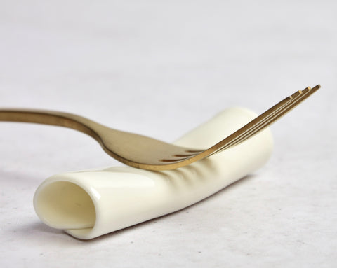 Chopstick rest, white porcelain | ready to ship