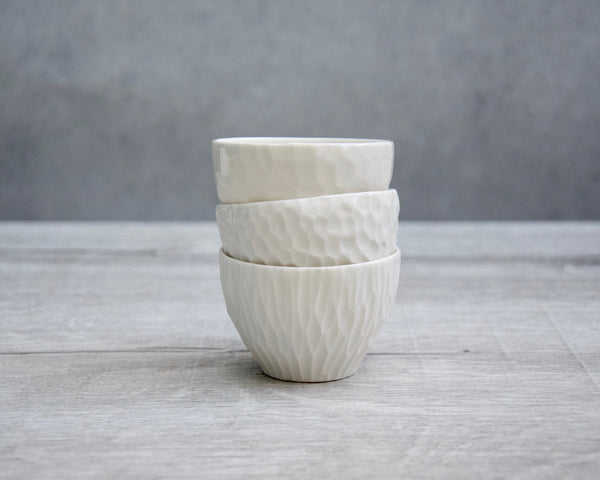 Small cups, white porcelain | ready to ship