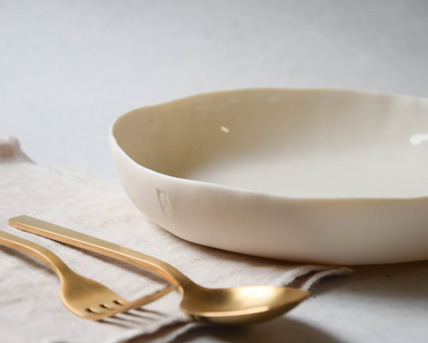 Dinner/Curry low bowl, white porcelain | pre-order