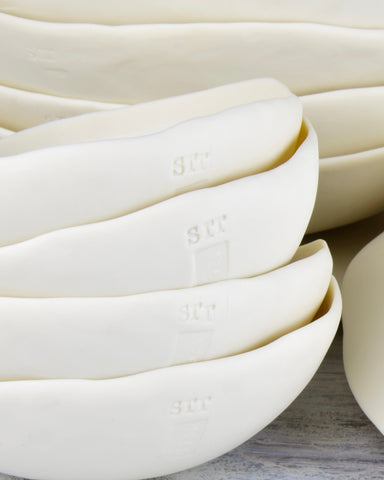 Customize your dishes: request your initials printed on plates and bowls.