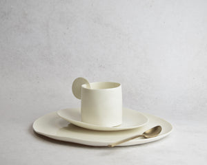 Set 'Tè a colazione' porcellana bianca | Disponibilità immediata
