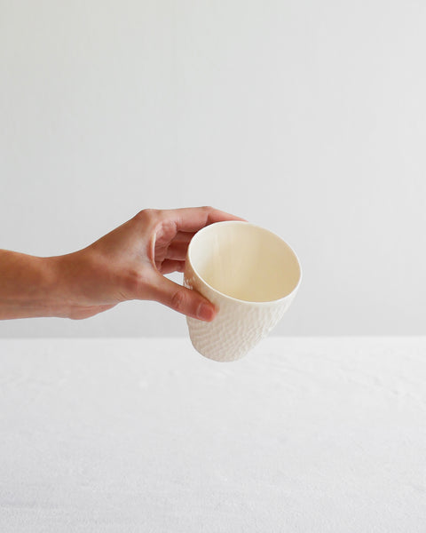 Bicchieri in porcellana bianca | su ordinazione