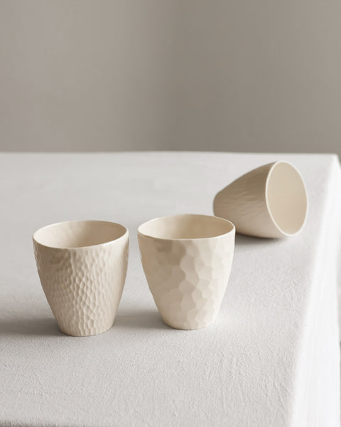 Bicchieri in porcellana bianca | disponibilità immediata