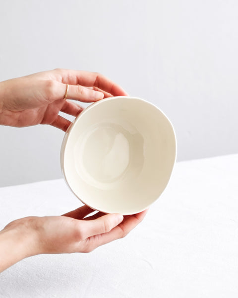 Ciotola per la colazione in porcellana bianca | disponibilità immediata