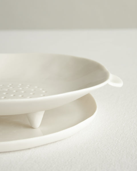 Colanders, handmade white porcelain | Ready to ship