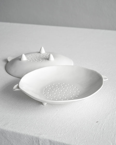 Colanders, handmade white porcelain | Ready to ship