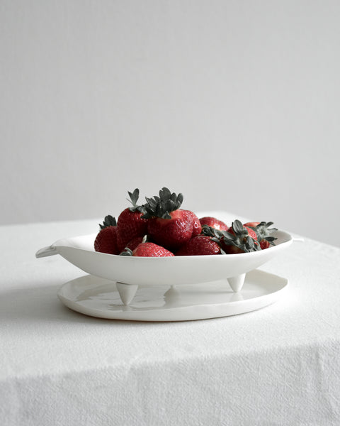 Colanders, handmade white porcelain | Ready to ship