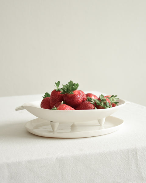 Colanders, handmade white porcelain | Ready to ship