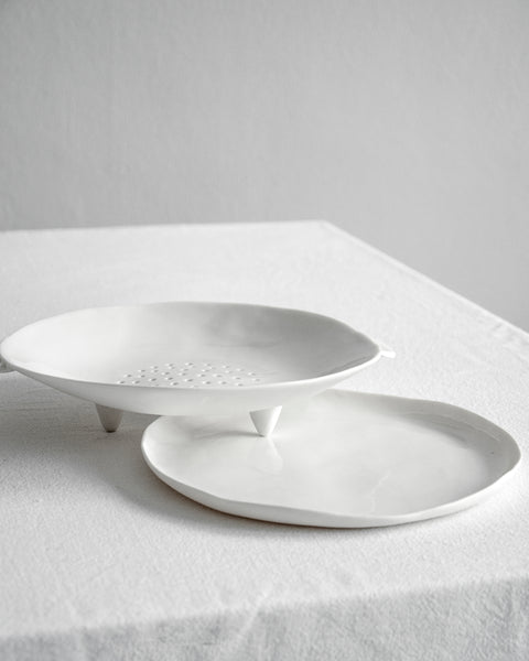 Colanders, handmade white porcelain | Ready to ship