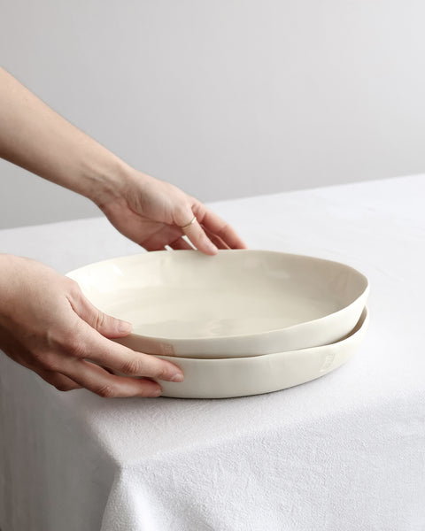 Dinner/Curry low bowl, white porcelain | pre-order