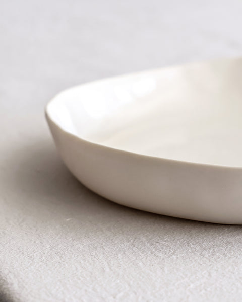 Dinner/Curry low bowl, white porcelain | pre-order