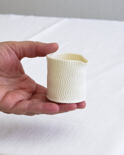 Creamer, white porcelain | Grafie collection