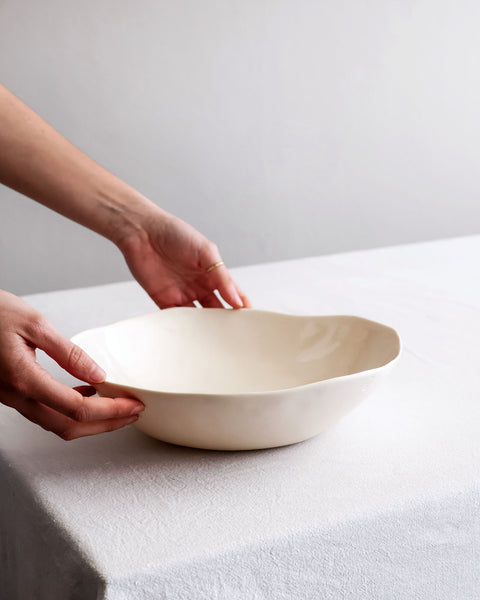 Insalatiera, porcellana bianca | su ordinazione