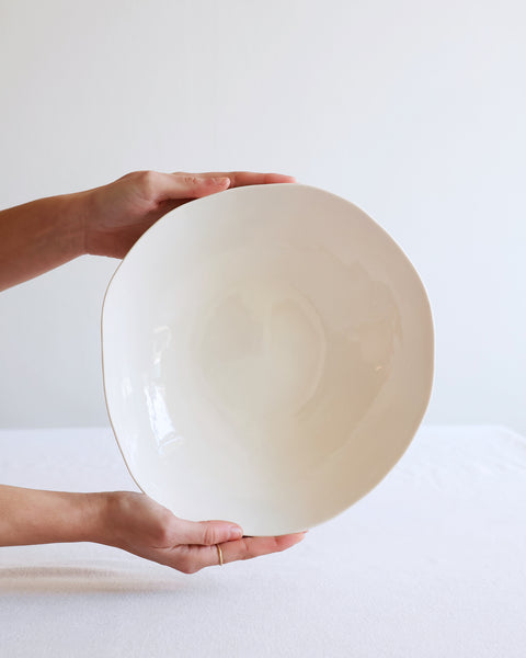 Insalatiera, porcellana bianca | su ordinazione