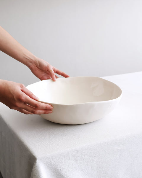 Insalatiera, porcellana bianca | su ordinazione