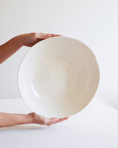 Insalatiera, porcellana bianca | su ordinazione