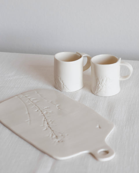 Vassoio e 2 tazzine espresso | tray and espresso cups