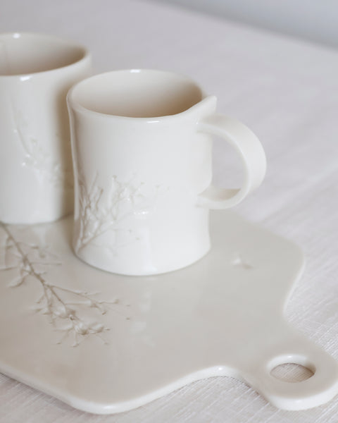 Vassoio e 2 tazzine espresso | tray and espresso cups