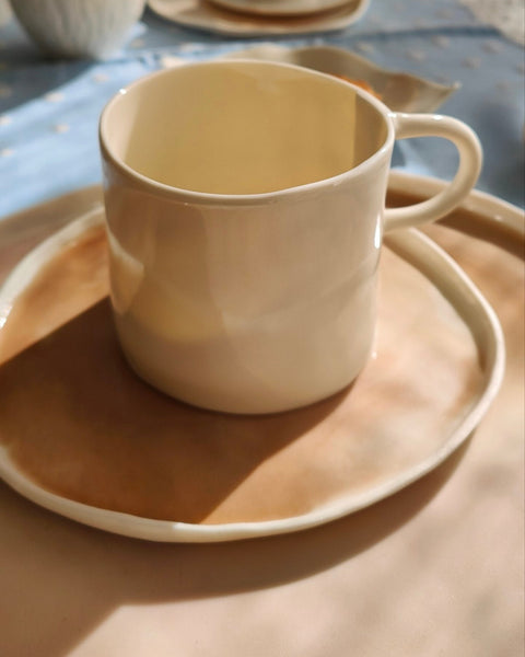 Sabbia Coloured Plates, handmade porcelain | Ready to ship