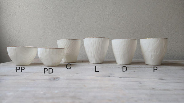 Tealight candle holders, white porcelain | ready to ship