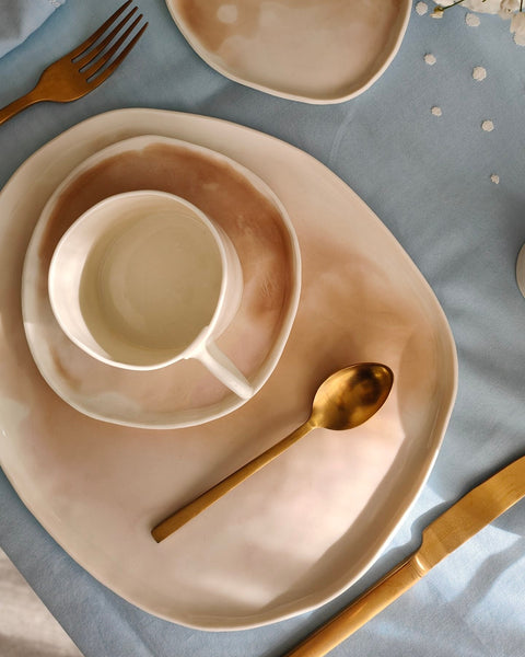 Sabbia Coloured Plates, handmade porcelain | Ready to ship