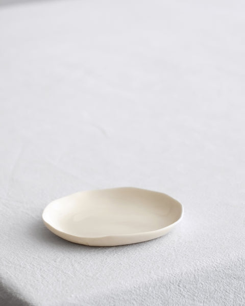 Bread plate, white porcelain | Ready to ship