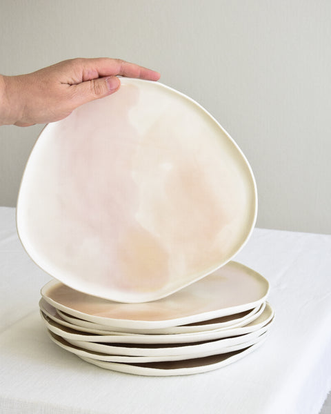 Sabbia Coloured Plates, handmade porcelain | Ready to ship