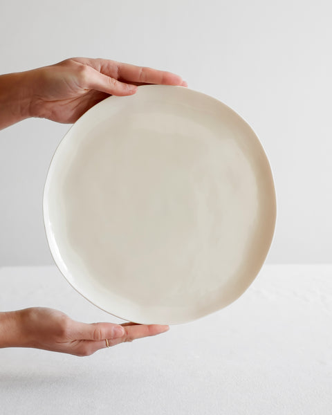 Dinner plates 25cm (10''), white porcelain | Ready to ship
