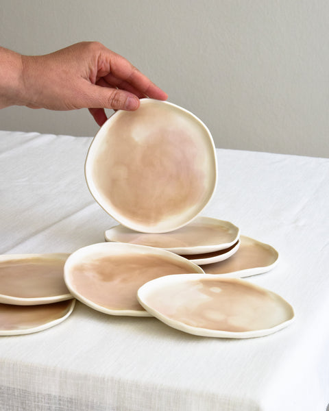 Sabbia Coloured Plates, handmade porcelain | Ready to ship