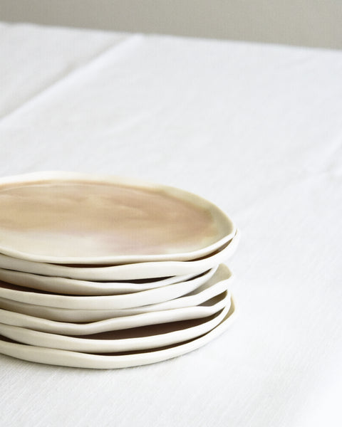 Sabbia Coloured Plates, handmade porcelain | Ready to ship