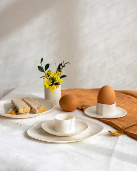 Egg cup, white porcelain | Made to order
