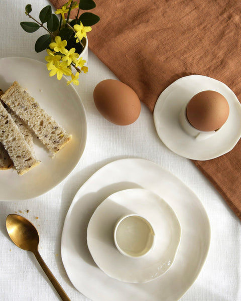 Egg cup, white porcelain | Made to order