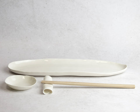 Sushi plates, white porcelain | pre-order