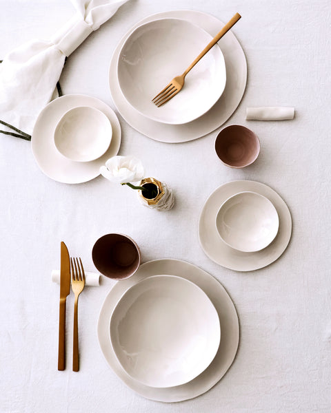Bread plate, white porcelain | Ready to ship