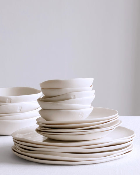 Dessert/side plate, white porcelain | Ready to ship