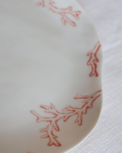 piatto e ciotola corallo | coral plate and bowl