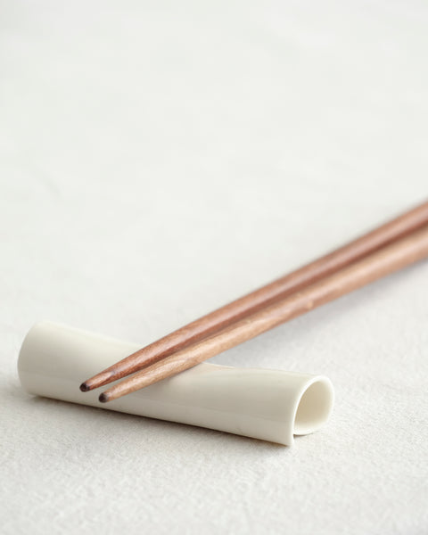 Chopstick rest, white porcelain | Ready to ship