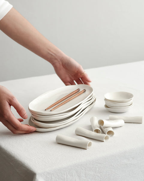 Set sushi, porcellana bianca | disponibilità immediata