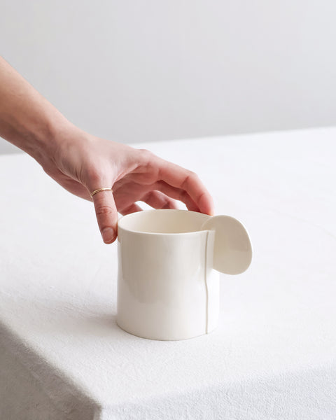 Extra Large Tea Cups, white porcelain | Ready to ship