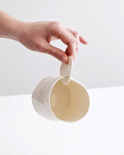 Extra Large Tea Cups, white porcelain | Ready to ship