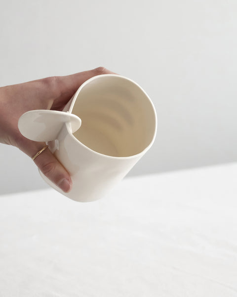 Extra Large Tea Cups, white porcelain | Ready to ship