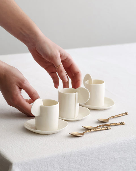 Espresso Cups, white porcelain | Pre-order