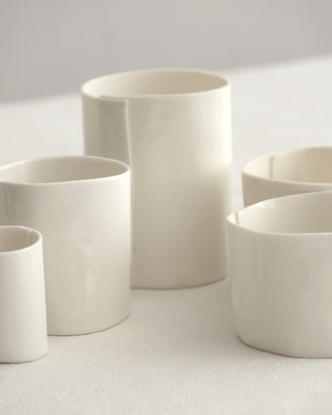 Cups, white porcelain | Ready to ship