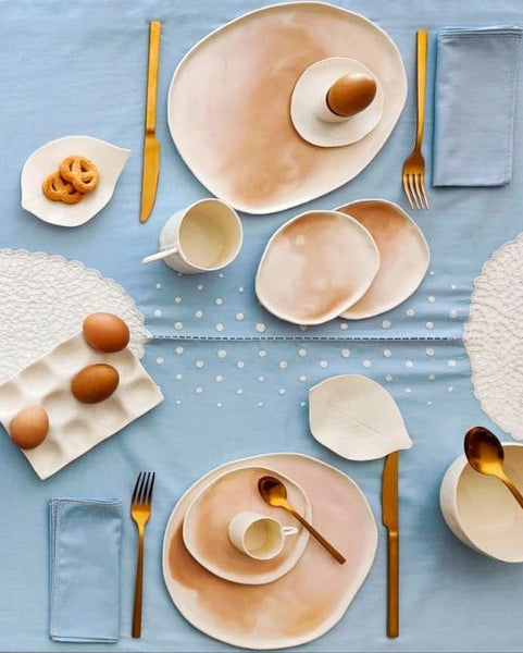 Sabbia Coloured Plates, handmade porcelain | Ready to ship