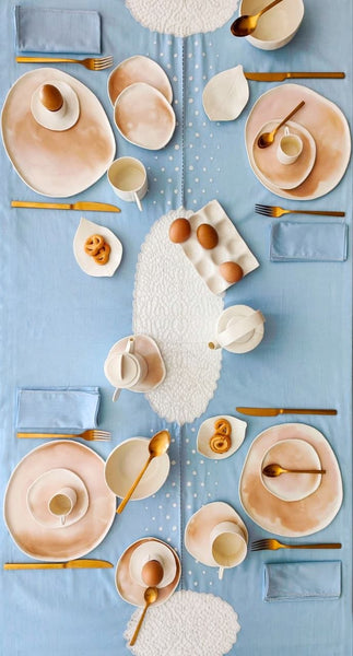 Sabbia Coloured Plates, handmade porcelain | Ready to ship